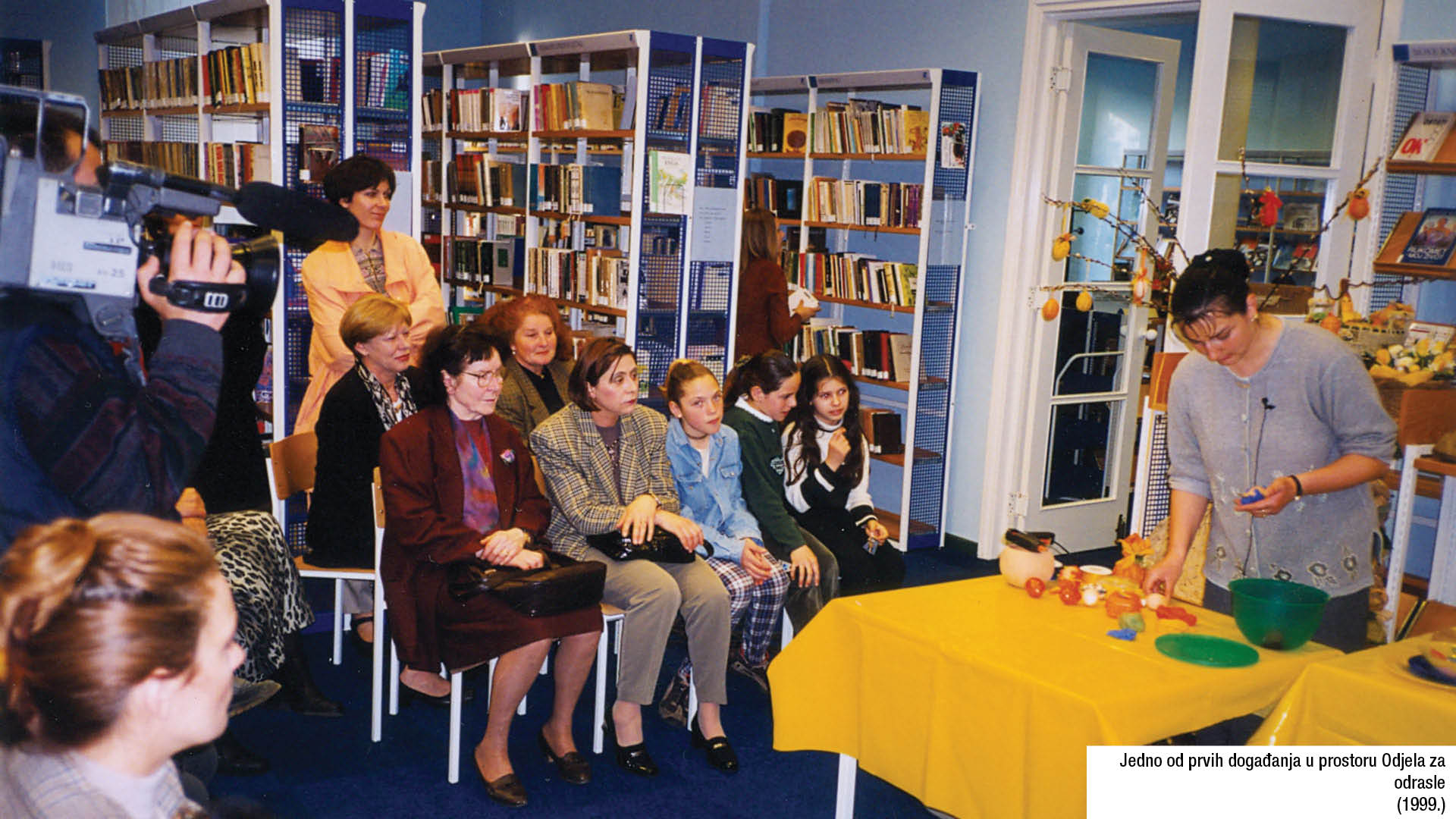 Jedno od prvih događanja u prostoru Odjela za odrasle (1999.)