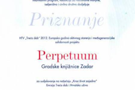 Plaketa HRT-a pristigla u Gradsku knjižnicu Zadar