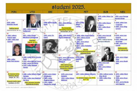 Kalendar HČD-a za studeni