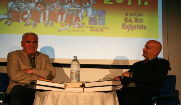 Zadar čita 2011: književni susret s Velimirom Viskovićem.