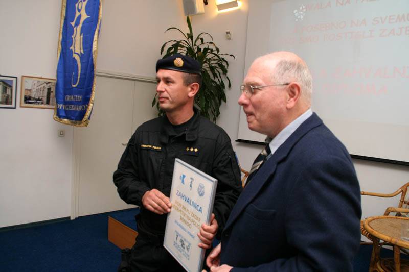 Dodjela zahvalnica Ronilačkog kluba Zadar