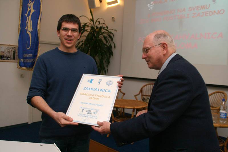 Dodjela zahvalnica Ronilačkog kluba Zadar