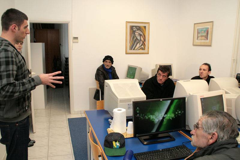Tečaj rada na računalu za beskućnike