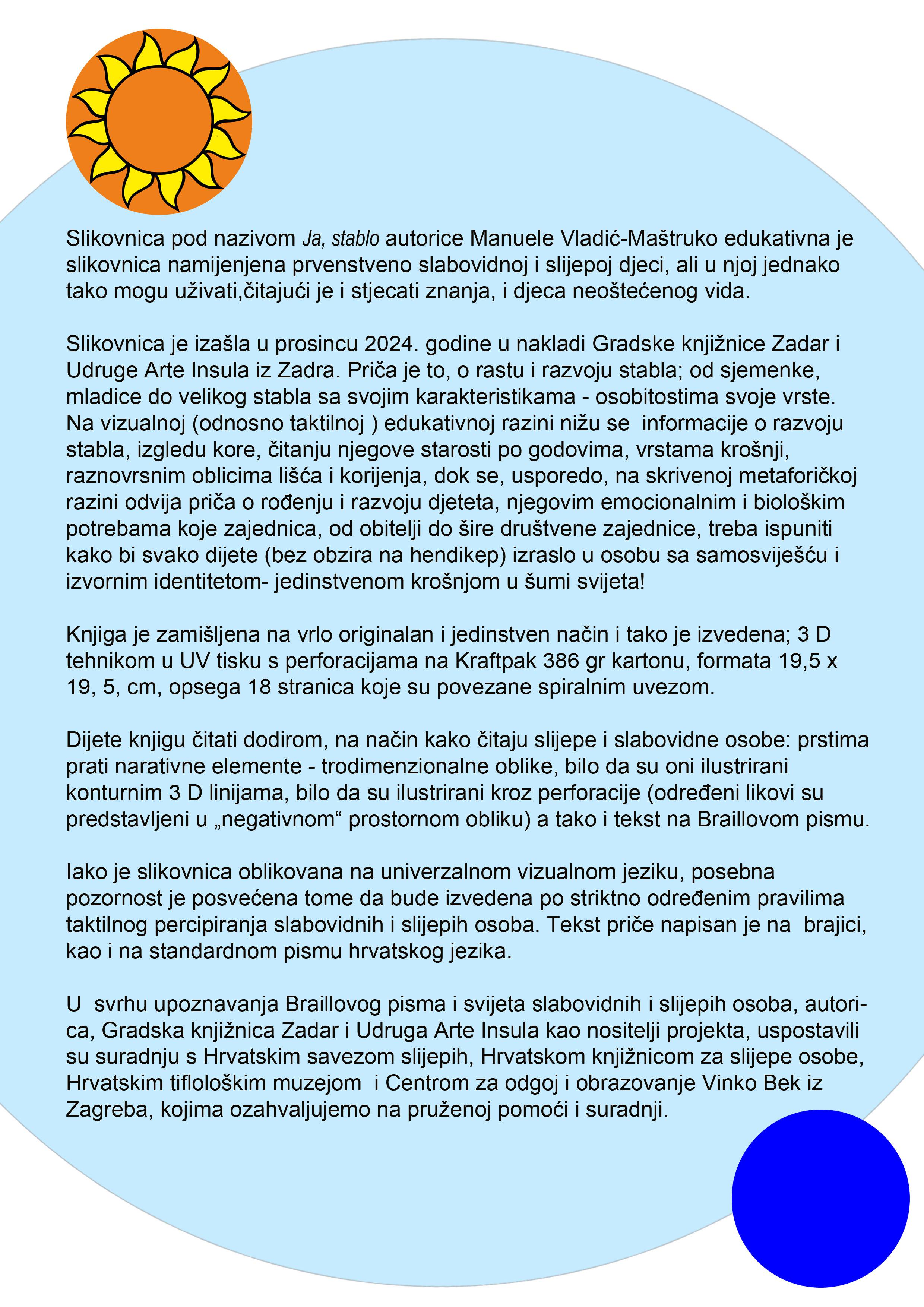 Najava: Predstavljanje slikovnice Ja, stablo u Zagrebu